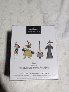 Hallmark Nightmare Before Christmas Citizens Halloween Town Ornament Set